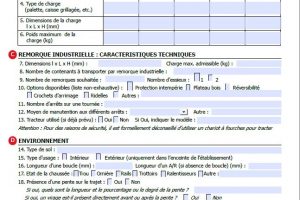 Cahier des charges – Remorque industrielle